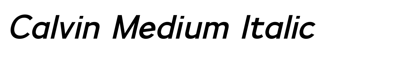 Calvin Medium Italic